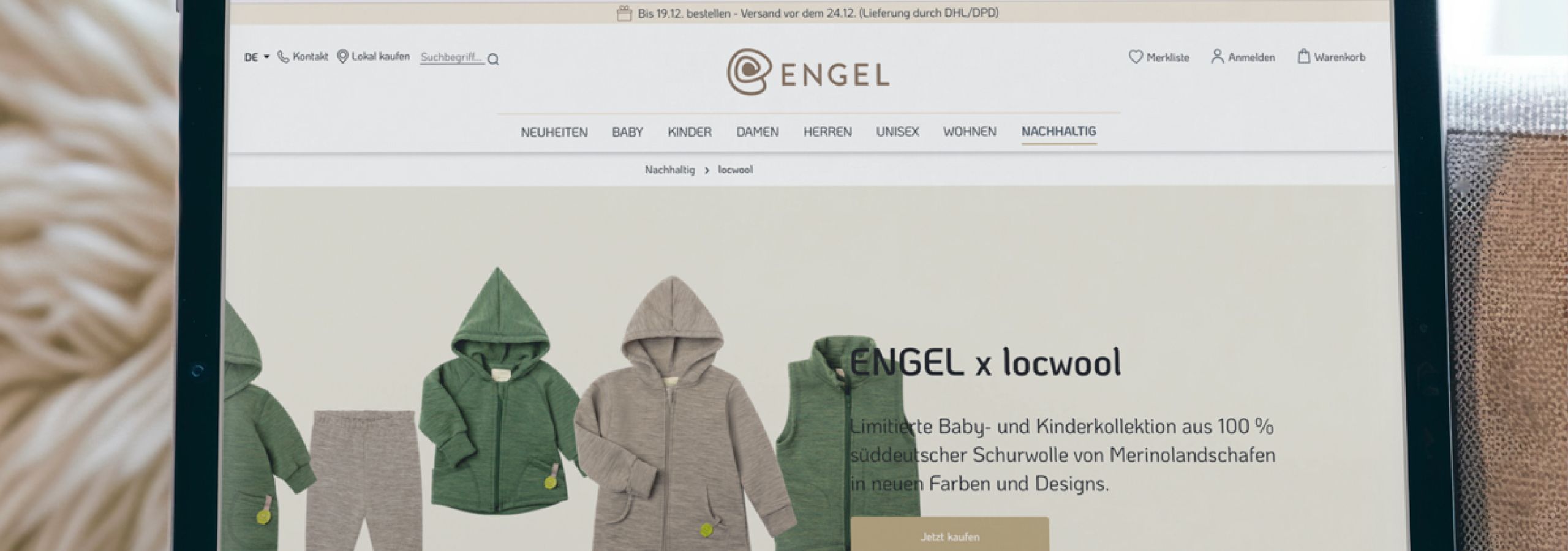 Exklusive locwool-Kollektionen bei unseren Textilpartnern